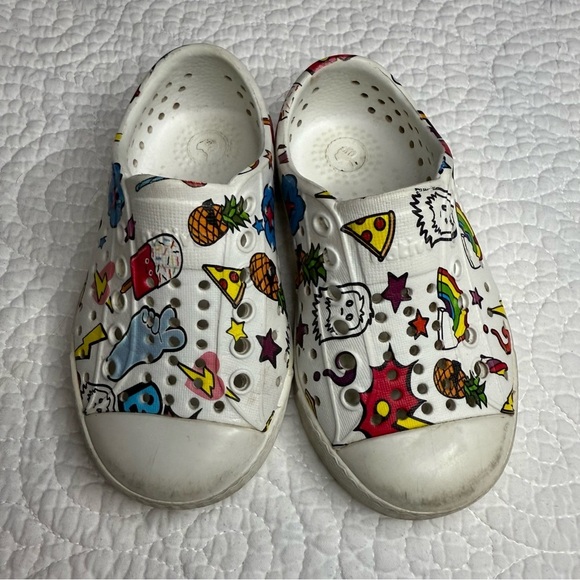 Native Shoes White Water Shoes with Playful Design - Picture 8 of 10